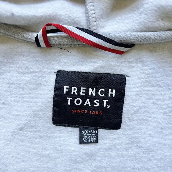 French Toast Kids Hooded Jacket Size 6 Fleece Full Zip School Uniform Preppy - Picture 5 of 10